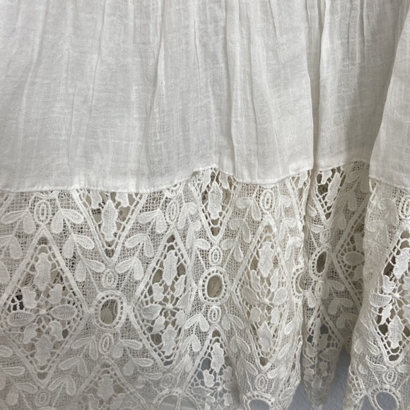 Free People Crochet Lace Cream/Ivory Maxi Dress - Picture 5 of 16